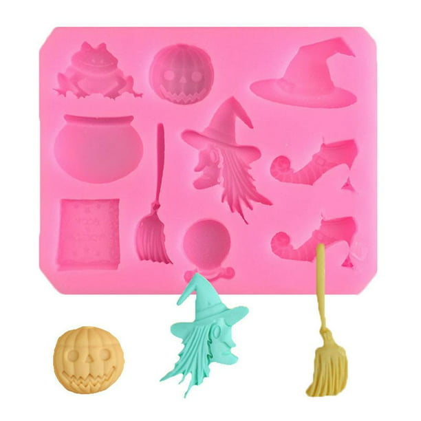 WITCHES HAT PUMPKINS SILICONE MOULD HALLOWEEN MOLD-CHOCOLATE-RESIN-CAKE-ICING